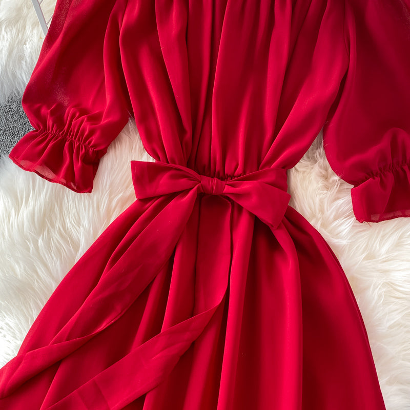 Simple Chiffon Short A Line Dress Fashion Dress RF0183