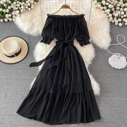 Simple Chiffon Short A Line Dress Fashion Dress RF0183