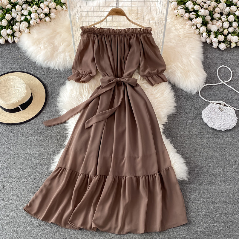 Simple Chiffon Short A Line Dress Fashion Dress RF0183