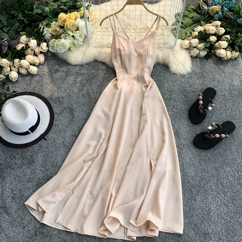 Robe courte trapèze en mousseline de soie, jolie robe tendance RF0177
