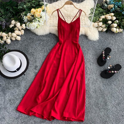 Robe courte trapèze en mousseline de soie, jolie robe tendance RF0177