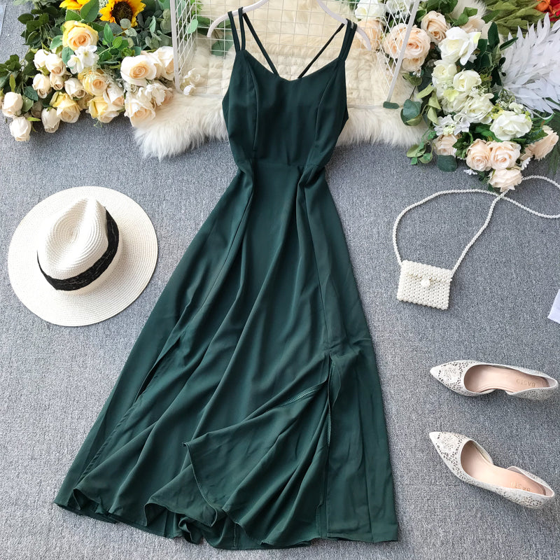 Robe courte trapèze en mousseline de soie, jolie robe tendance RF0177