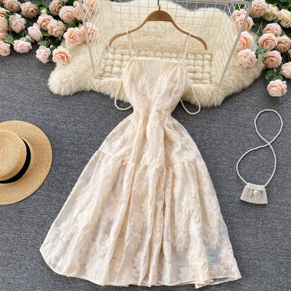 Sweet A Line Spaghetti Dress Fashion Dress RF0170