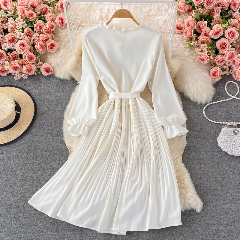 Cute A Line Short Dress Long Sleeve Fashion Dress RF0166