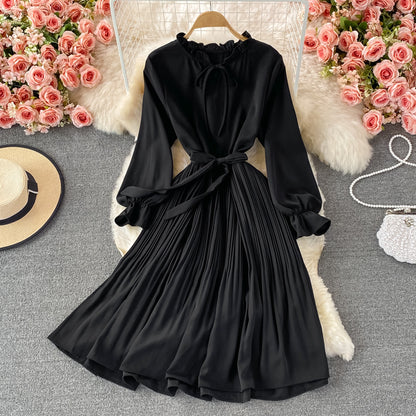 Cute A Line Short Dress Long Sleeve Fashion Dress RF0166