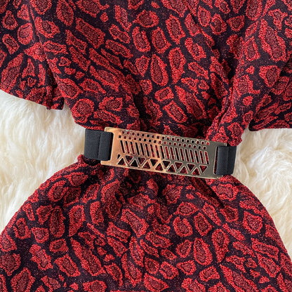 Robe courte élégante à col en V pour femme, RF0165