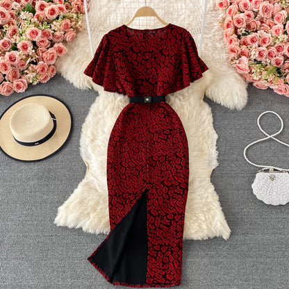 Robe courte élégante à col en V pour femme, RF0165