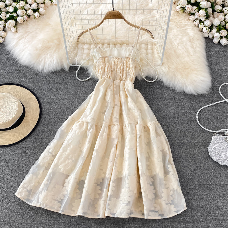 Robe courte Sweet Aline couleur champagne, RF0160
