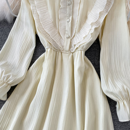 Sweet A Line Chiffon Short Dress Fashion Dress RF0159