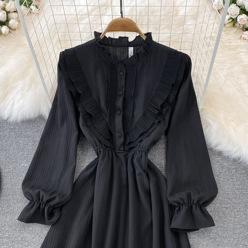Sweet A Line Chiffon Short Dress Fashion Dress RF0159