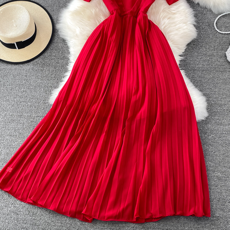 Jolie robe courte en mousseline de soie, robe tendance RF0144