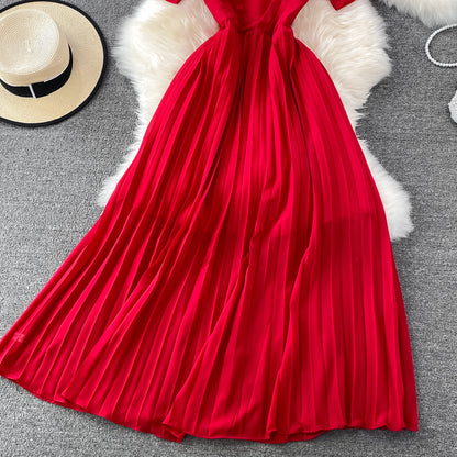 Jolie robe courte en mousseline de soie, robe tendance RF0144