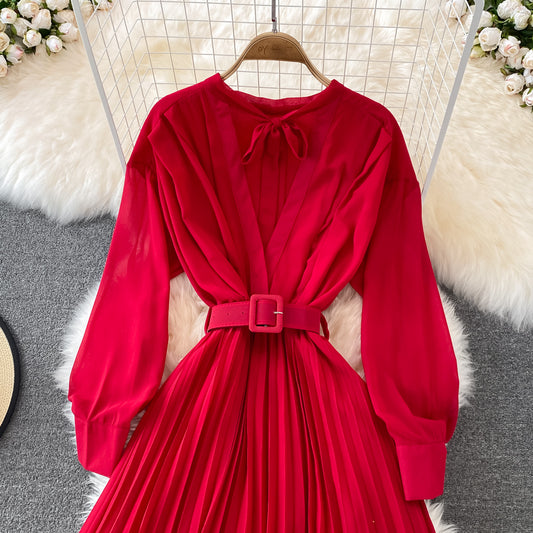 Elegant Chiffon A Line Dress Fashion Dress RF0141