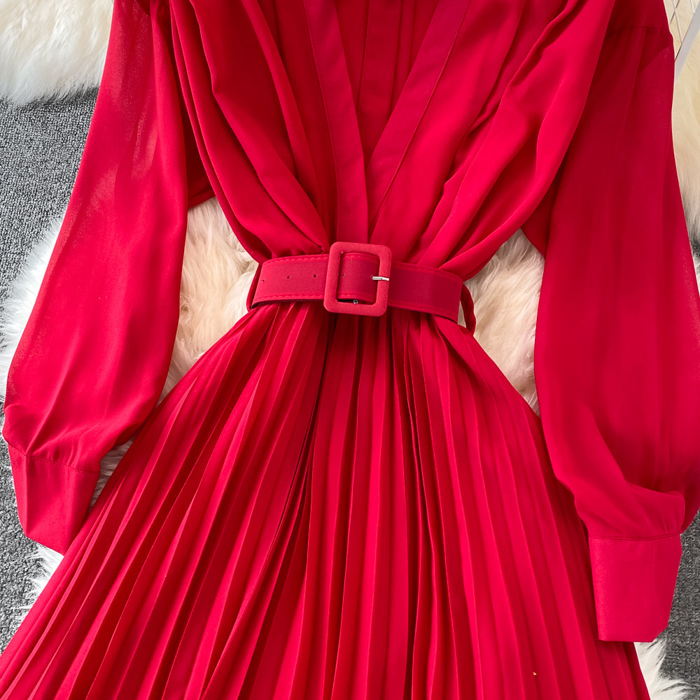 Elegant Chiffon A Line Dress Fashion Dress RF0141