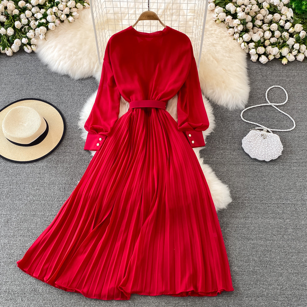 Elegant Chiffon A Line Dress Fashion Dress RF0141