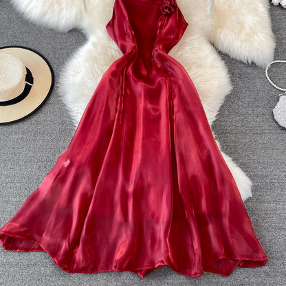 Red Tulle Short Dress A Line Fashion Dress RF0128