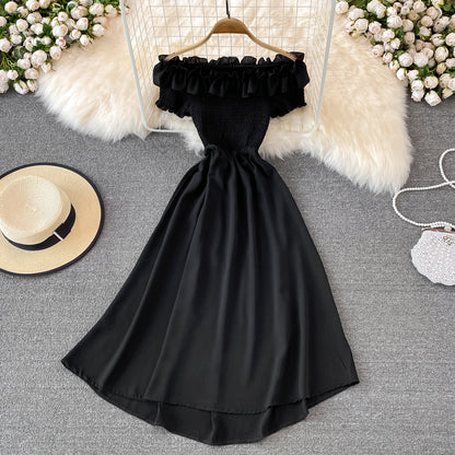 Cute A Line Off Shoulder Dress Short Dress RF0126