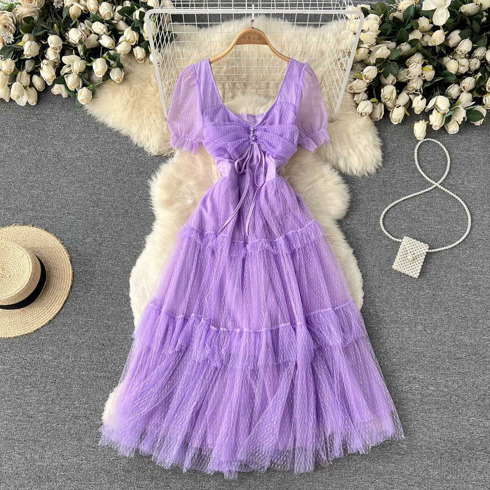Cute Tulle Short Dress A Line Fashion Dress RF0124