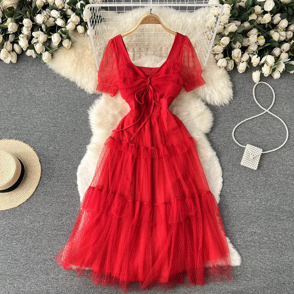 Cute Tulle Short Dress A Line Fashion Dress RF0124