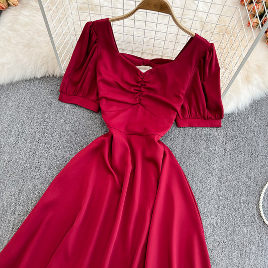 Cute Bow A Line Short Dress Fashion Dress RF0123