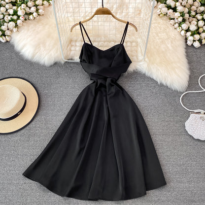 Cute Satin Short Dress A Line Fashion Dress RF0121