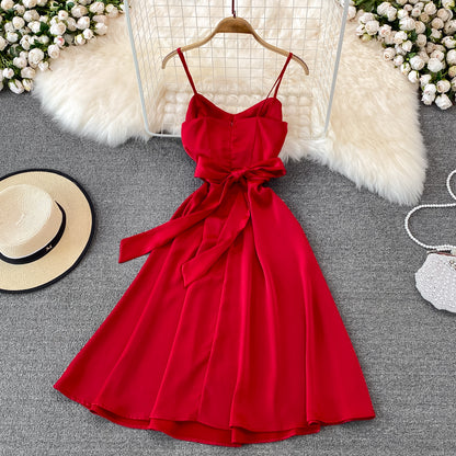 Cute Satin Short Dress A Line Fashion Dress RF0121