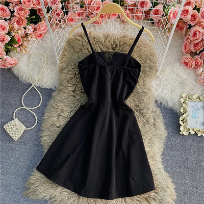 A Line Lace Up Dress Fashion Dress RF0116