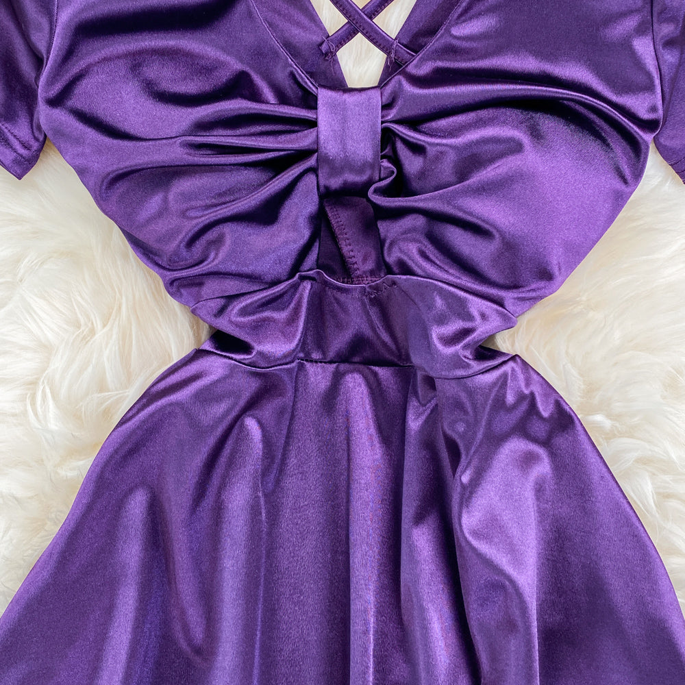 Sexy Bow Short A Line Dress Fashion Dress RF0098