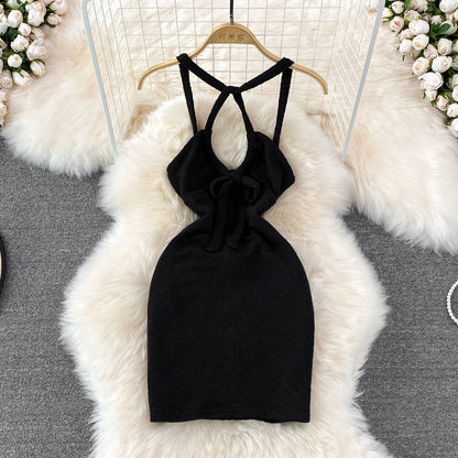 Sexy Neckholder-Kleid mit Schnürung RF0097