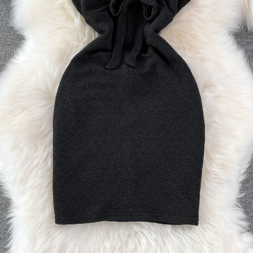 Sexy Neckholder-Kleid mit Schnürung RF0097
