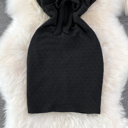 Sexy Neckholder-Kleid mit Schnürung RF0097
