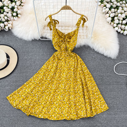 Cute A Line Floral Dress A Line Short Dress RF0091