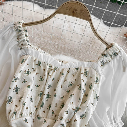 Sweet A Line Floral Dress Fashion Dress RF0090