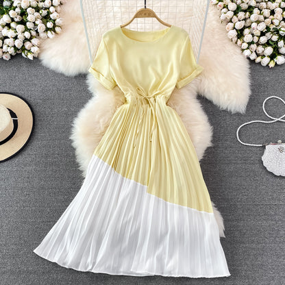 Cute Color Block A Line Dress Fashion Dress RF0086