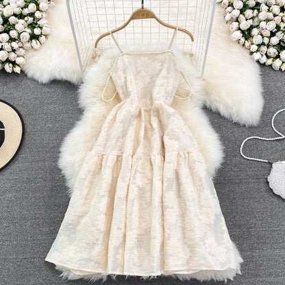 Champagne A Line Short Dress Fashion Dress RF0083