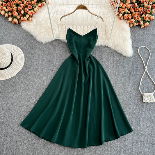 Simple V Neck Short Dress Fashion Girl Dress RF0082