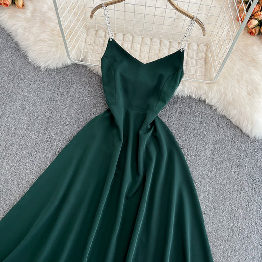 Simple V Neck Short Dress Fashion Girl Dress RF0082