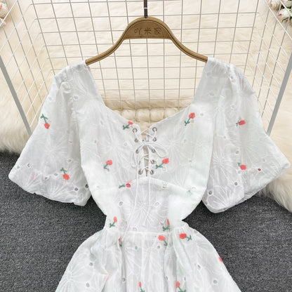 Cute Floral A Line Dress Fashion Dress RF0080