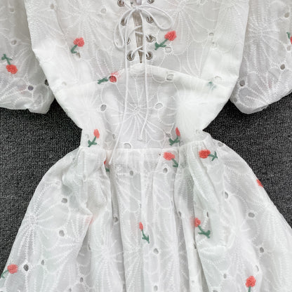 Cute Floral A Line Dress Fashion Dress RF0080