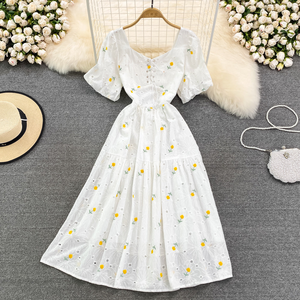 Cute Floral A Line Dress Fashion Dress RF0080