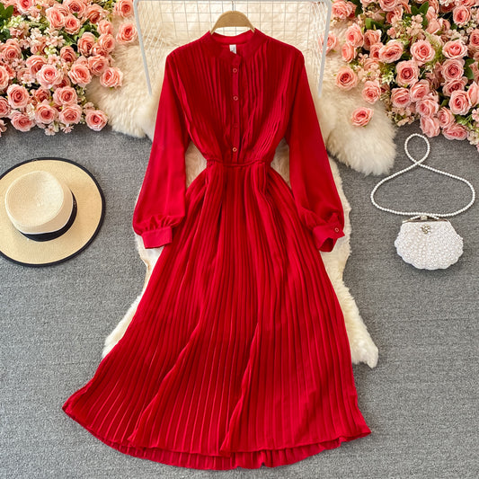 Cute A Line Long Sleeve Dress Fashion Girl Dress RF0073