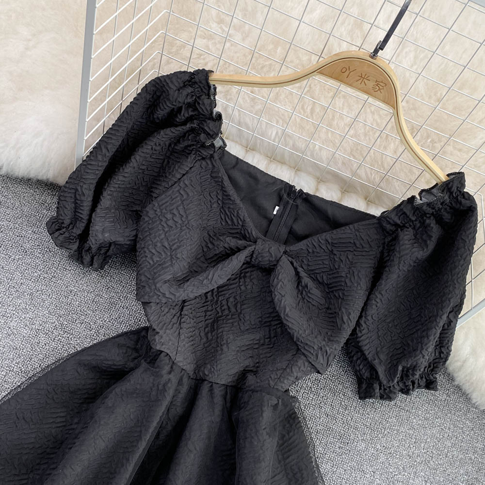 Simple A Line Bow Dress Fashion Girl Dress RF0070