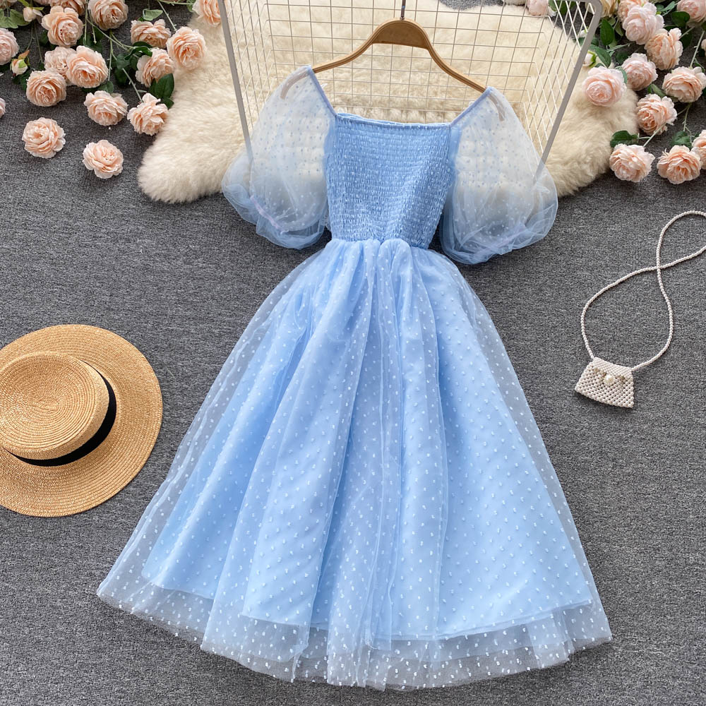 Cute Tulle Lace Short Dress Fashion Girl Dress RF0066