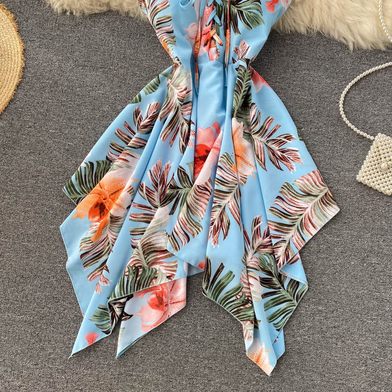 Charming Sexy High Waist Irregular Dress Fashion Girl Dress RF0062