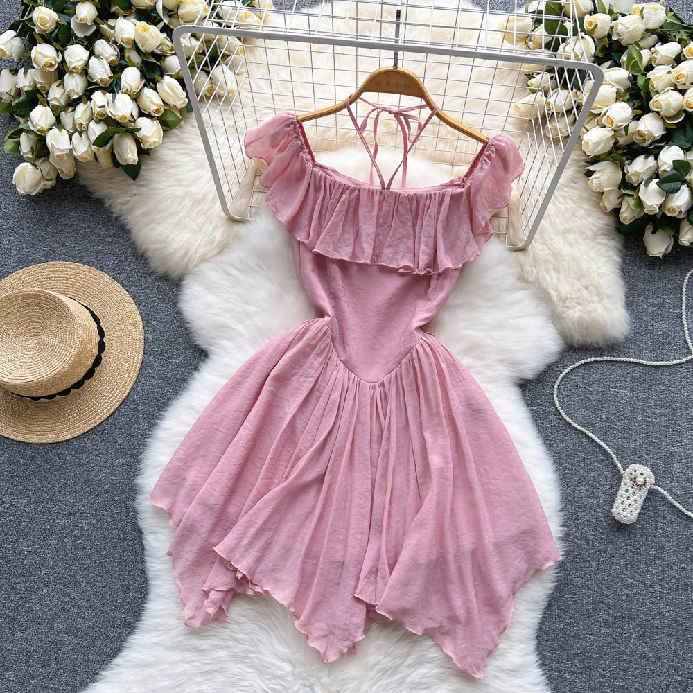 Robe courte trapèze mignonne et tendance RF0053