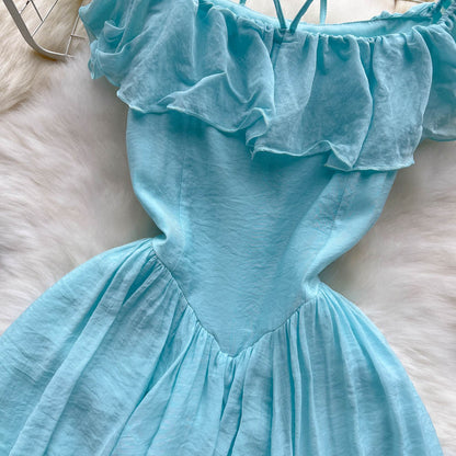 Robe courte trapèze mignonne et tendance RF0053