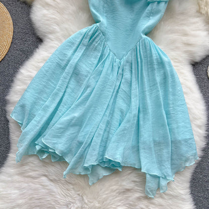 Robe courte trapèze mignonne et tendance RF0053