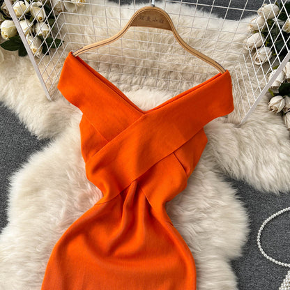 Sexy kurzes Strickkleid RF0046