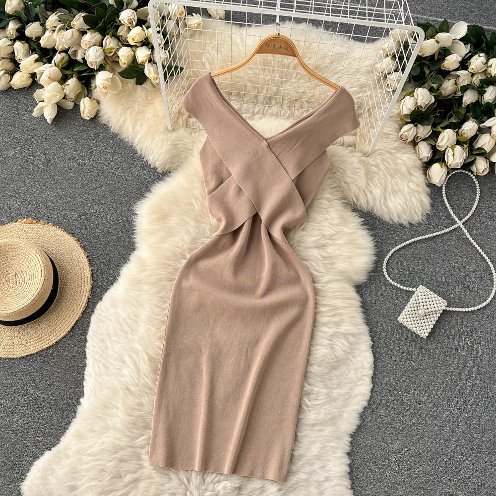 Sexy kurzes Strickkleid RF0046