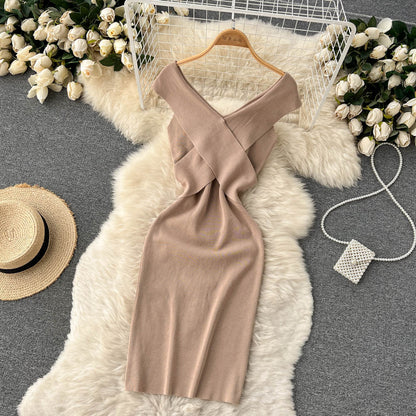 Sexy kurzes Strickkleid RF0046